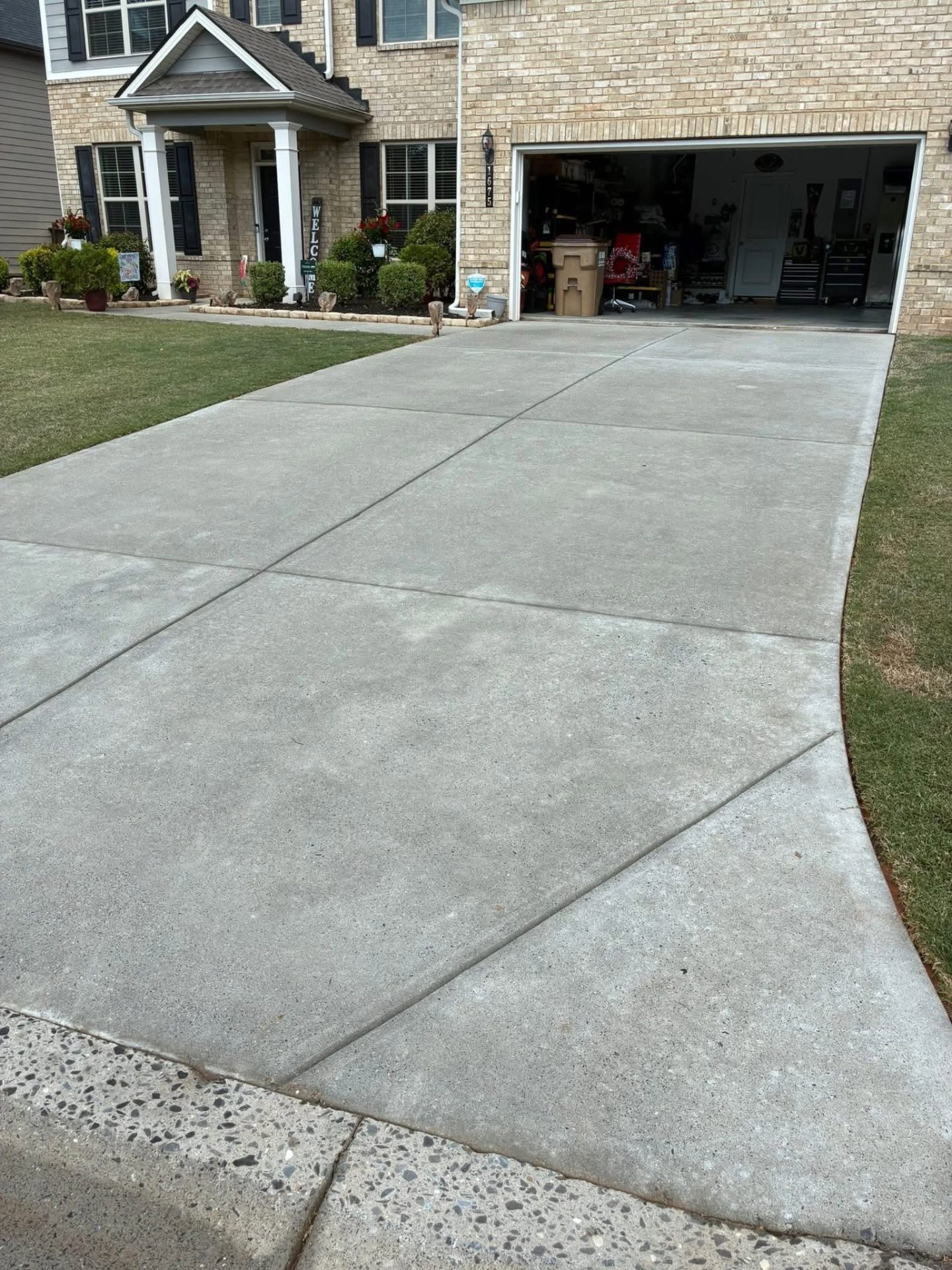 Drag to compare after pressure washing